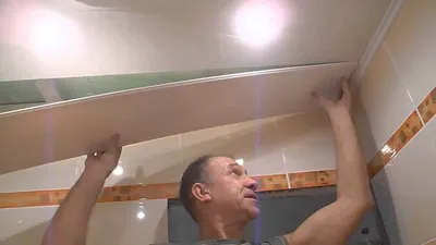 Потолок из пластиковых панелей на кухне: фото и видео инструкция