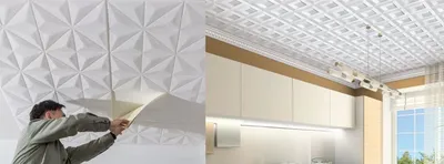 Cамоклеющиеся 3d панели на потолок для всей квартиры - 100metrov.com.ua