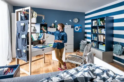 Дизайн интерьера комнаты для мальчика-подростка: варианты оформления и  выбор стиля - статьи про мебель на Викидивании