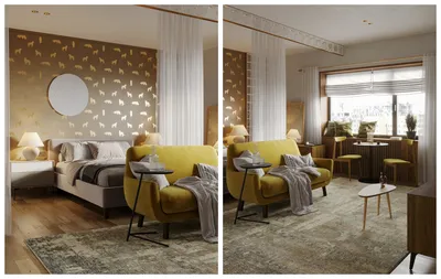 Дизайн квартиры-студии: 8 интерьеров от 28 до 55 м² | AD Magazine