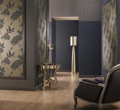 Дизайн коридора в квартире с комбинированными обоями двух цветов: реальные  фото