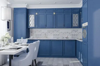 Синяя кухня: достоинства и недостатки, сочетание цветов, реальные фото