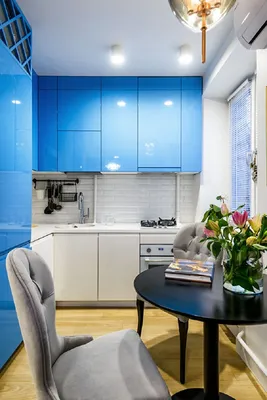 Синяя кухня: 70 фото интерьеров, идеи дизайна, сочетания цветов
