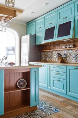 Голубая кухня - 130 фото оригинальных идей по сочетанию дизайна кухни с  голубым оттенком