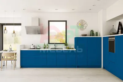 Купить синюю кухню в Петрозаводске. Недорогие кухни синего цвета в наличии  и под заказ от магазина Арт-мебель.