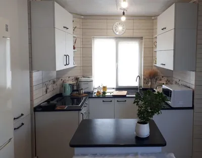Маленькая кухня 6 кв м с холодильником: дизайн и фото