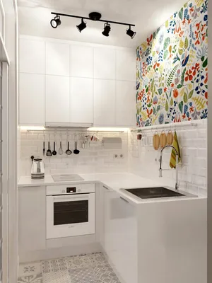 Дизайн маленькой кухни фото 6 кв.м с холодильником: реальные фото примеры маленькой  кухни