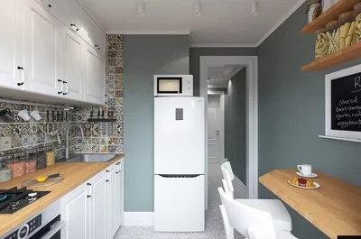 Дизайн кухни с холодильником - 69 фото