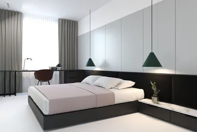 Дизайн интерьера спальни в стиле минимализм: фото, мебель, отделка. Комната  в квартире - минималистичный дизайн