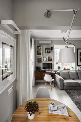 Дизайн однокомнатной квартиры 33 кв.м. (65 фото): идеи интерьеров, ремонт  маленькой квартиры
