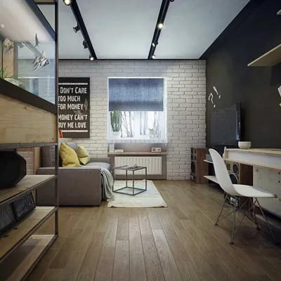 Дизайн однокомнатной квартиры 34 кв. м. - 110 фото лучших вариантов  интерьера