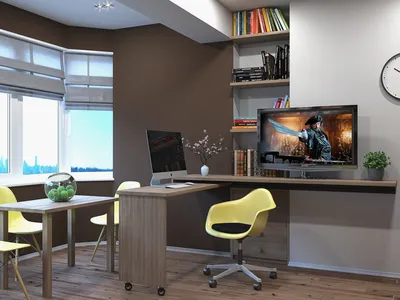 Домашний кабинет, дизайн домашнего рабочего кабинета