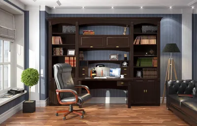 Дизайн интерьера рабочего кабинета или места