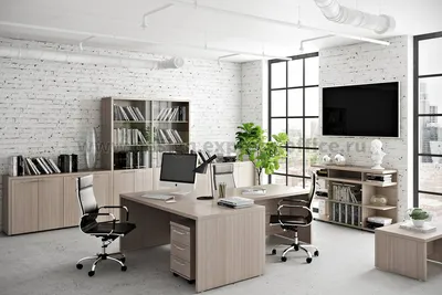 Дизайн интерьера кабинета руководителя в Москве, фото рабочего кабинета в  офисе от студии «Офисные интерьеры»