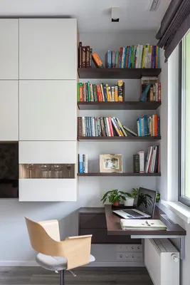 Маленькие кабинеты – 135 лучших фото-идей дизайна интерьера домашнего офиса  | Houzz Россия