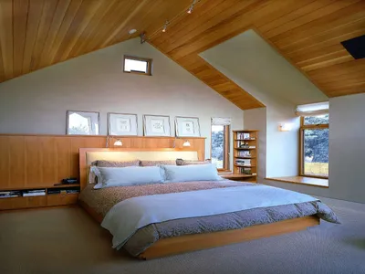 Дизайн спальни на мансарде: фото, интерьер и идеи | Wergin.ru
