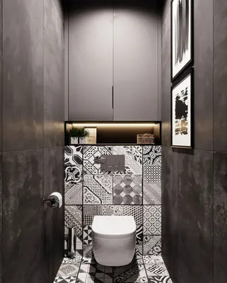 Дизайн туалетной комнаты плитка - 67 фото