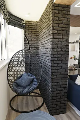 Дизайн утепленного балкона | Interior design, Hanging chair, Home decor