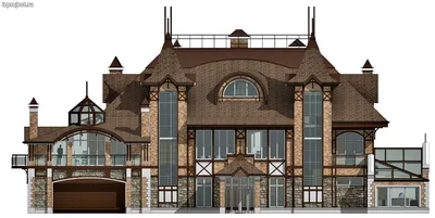 Дизайн фасада загородного дома