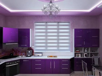 Кухни фиолетового цвета - дизайн и фото интерьеров | КухниСити