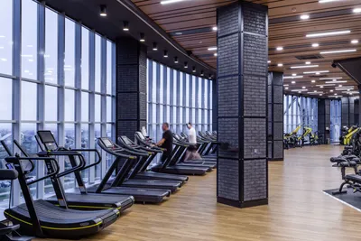 Дизайн интерьера фитнес-центра X Fit | Дизайн зала для йоги, Дизайн  тренажерного зала, Дизайн интерьера