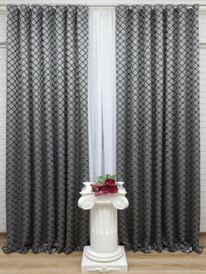 Комплект штор Ромб тюль вуаль+ портеры Ромб | ТЦ «Большой мебельный базар»