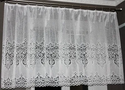 Готовая тюль белая короткая 300*100 см для дачи на кухню, веранду, прихожую,  балкон: продажа, цена в Херсонской области. Гардины от \"Магія штор\" -  1458843810