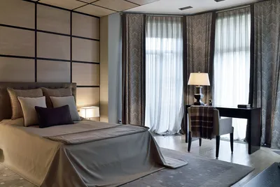 Шторы в спальню в современном стиле - дизайн штор для спальни
