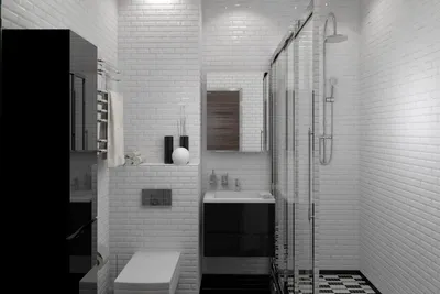 Дизайн душевой комнаты без ванны - 74 фото