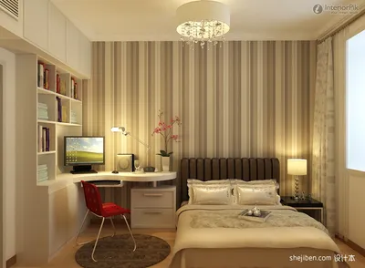 Дизайн спальни-кабинета в одной комнате фото » Современный дизайн на  Vip-1gl.ru