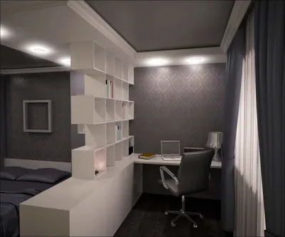 Дизайн спальни кабинета (64 фото)