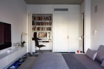 Дизайн интерьера маленького кабинета в квартире + фото-идеи - статьи про  мебель на Викидивании