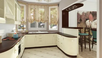 Планировка кухни с эркером: организуем уютное и удобное пространство |  Мебель 169 - о дизайне и ремонте | Дзен