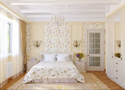 Спальня с Обоями двух Цветов: 210+[Фото] Лучшие Идеи | Интерьеры спальни,  Интерьер спальни, Красивые спальни