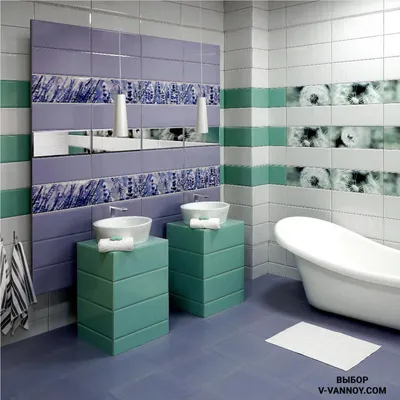 Дизайн ванной комнаты с плиткой Керамин (20 фото)