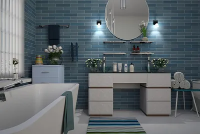 Дизайнер перечислила виды плитки, которые будут актуальны для ванной  комнаты и кухни в 2023 году