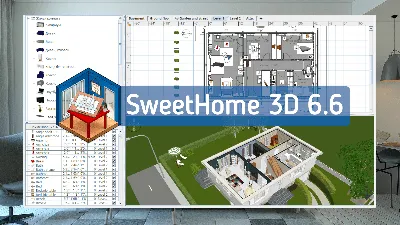 Релиз программы для дизайна интерьера SweetHome 3D 6.6. Linux новости