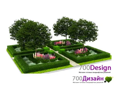Ландшафтный дизайн проект плодового сада Люпиновая поляна