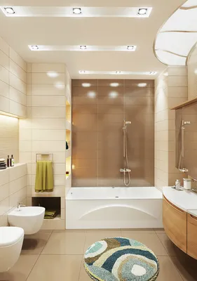 Узкая ванная комната - 57 фото новинок дизайна