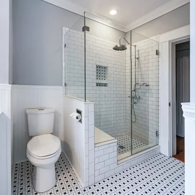 Дизайн маленькой ванной комнаты узкая » Дизайн 2021 года - новые идеи и  примеры работ