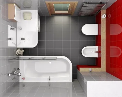 Дизайн узкой ванной комнаты с окном » Картинки и фотографии дизайна  квартир, домов, коттеджей
