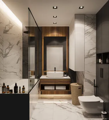 Красивый дизайн керамической плитки в ванной комнате | Стильный интерьер