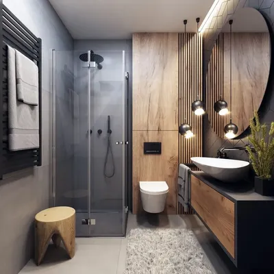 Ванная с душевой: обзор лучших идей и советы по оформлению 2023 (80 фото) |  Дизайн и интерьер ванной комнаты