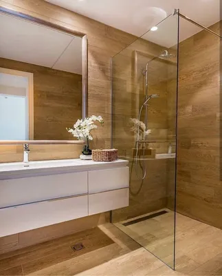 Современный дизайн ванной комнаты с душевой кабиной Стоковое Изображение -  изображение насчитывающей восстанавливано, имущество: 107664719