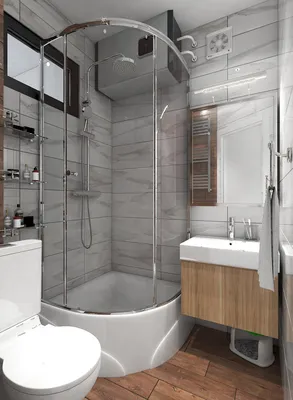 Дизайн ванной комнаты с душевой: приемы обустройства небольшого помещения