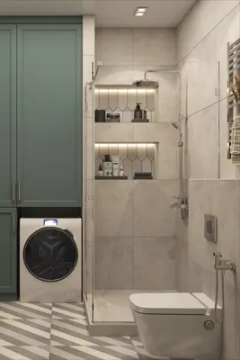 Дизайн ванной комнаты с душевой кабиной | САМ СМОГУ СДЕЛАТЬ РЕМОНТ