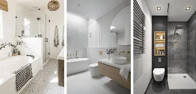Дизайн ванной комнаты 3 кв м: фото без туалета, идеи интерьера маленькой  ванной