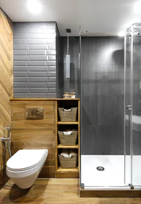 Душевая в ванной без кабины – варианты оформления маленькой комнаты - 16  фото