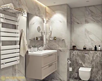 Дизайн ванной комнаты заказать в Киеве от Interior12