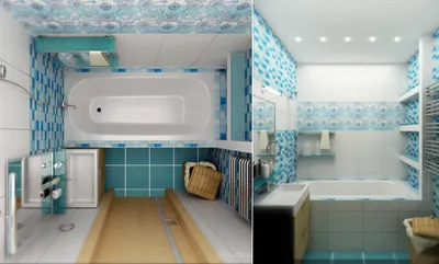 Дизайн ванной комнаты: 56 фото интерьеров и планировок - «Полочка»